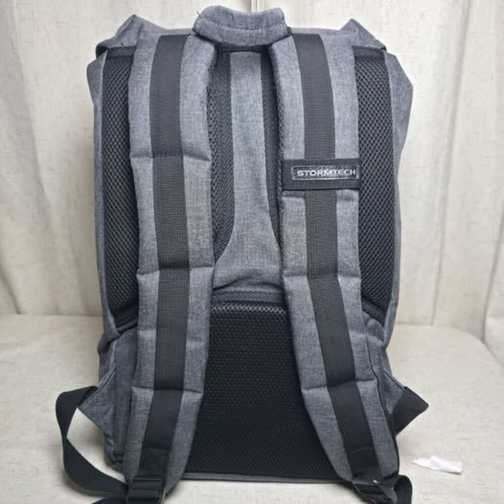 Stormtech Gray Backpack Rucksack Buckle/Drawstring/Zip Adjustable Strap Lined - Picture 5 of 6